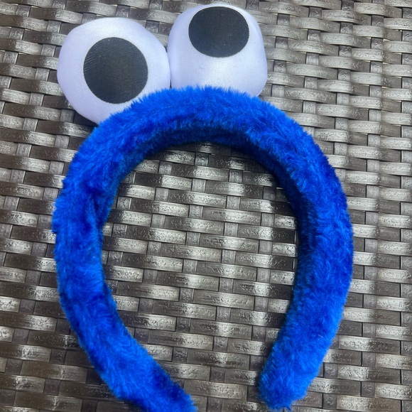 Blue Fuzzy Headband with Eyes - Picture 1 of 2